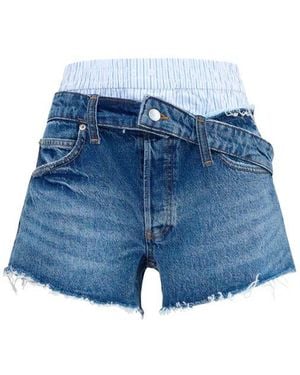 Alexander Wang Blue Cotton Bermuda Shorts