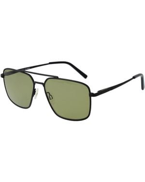 Serengeti Black Metal Sunglasses - Green