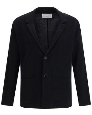 Roberto Collina Black Polyamide Coat - Blue