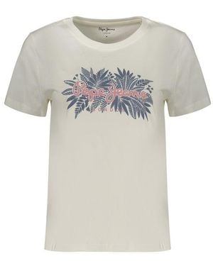 Pepe Jeans White Cotton 's T - Grey