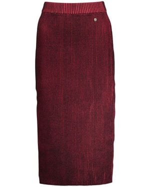 Desigual Rosso Viscose 's Skirt - Red