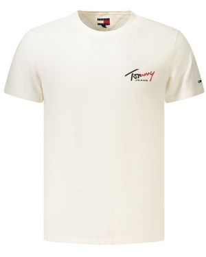 Tommy Hilfiger Bianco Cotton Mens T - White