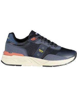Blauer Polyester Trainer - Blue