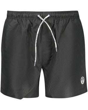 North Sails Black Polyester Men's Swim Boxer - Gray