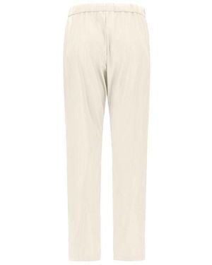 Herno Straight Trousers - Natural
