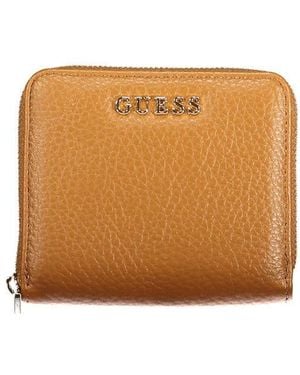 Guess Marrone Poliuretano Wallet - Brown
