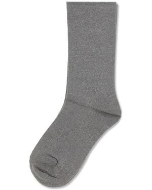Brunello Cucinelli Grey Silk Socks