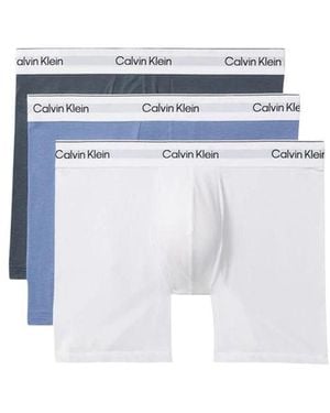 Calvin Klein Blue Cotton Boxers