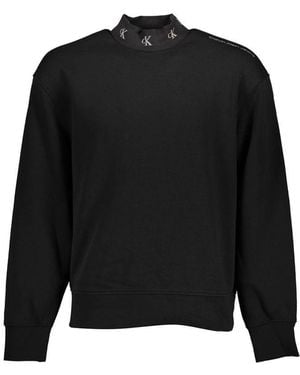 Calvin Klein Black Cotton Men Jumper