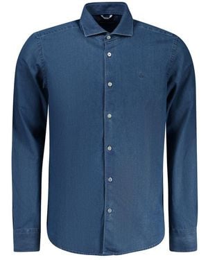 North Sails Blue Cotton Men Shirt