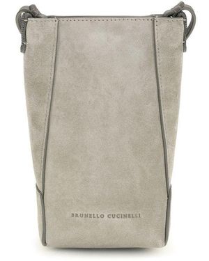 Brunello Cucinelli Calf Leather Bos Taurus Other Accessories - Grey