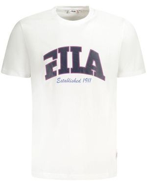 Fila Arch Logo Tee Short Sleeve - White
