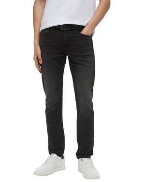 Calvin Klein Black Cotton Skinny Jeans