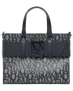 ARMANI EXCHANGE Black Cotton Handbag