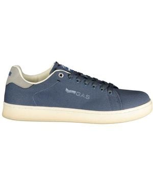 Gas Blue Polyester Men Trainer