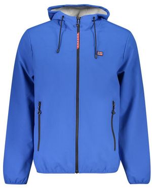 Norway 1963 Blu Polyester Men's Jacket - Blue