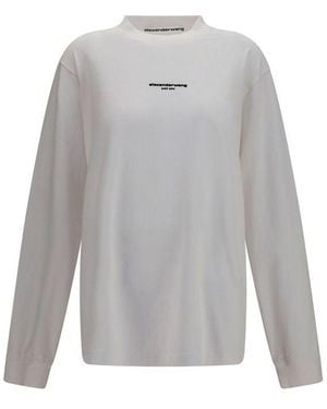 Alexander Wang White Cotton T - Grey