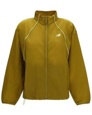 New Balance Bicolor Nylon Shell Jacket - Green