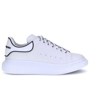 McQueen Leather Trainers - White