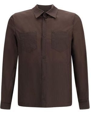 Herno Brown Polyamide Shirt