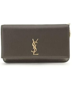 Saint Laurent Crossbody Phone Holder - Grey