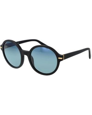 Serengeti Black Acetate Sunglasses - Blue