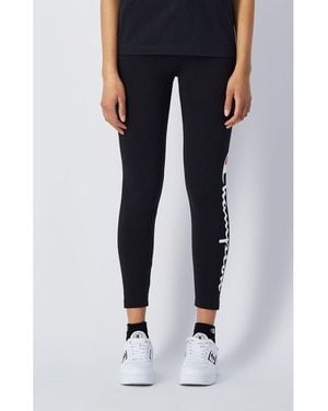 Champion Burgundy Cotton Leggings - Blue