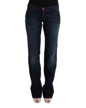 CoSTUME NATIONAL Blue Cotton Regular Fit Denim Jeans