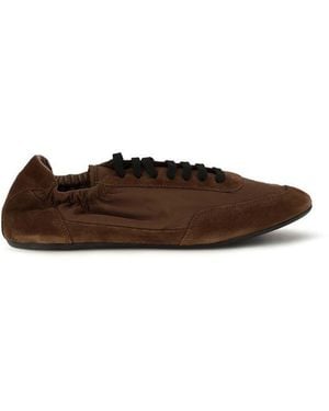 Prada Brown Rubber Athletic Sneakers
