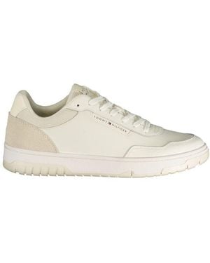 Tommy Hilfiger Bianco Polyurethane Men Trainer - White