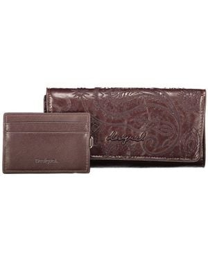 Desigual Brown Polyurethane Wallet