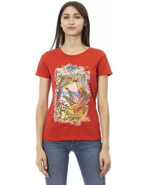 TRUSSARDI ACTION Red Cotton T