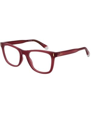 Polaroid Full-Rim Rectangle Optical Frames With Plastic Lenses - Red