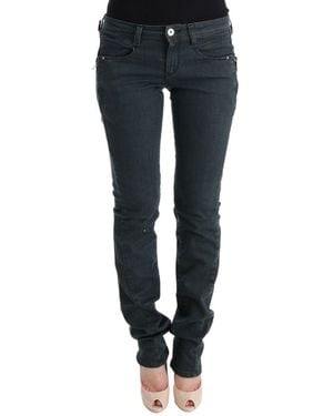 CoSTUME NATIONAL Grey Cotton Superslim Denim Jeans - Blue