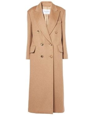 Max Mara Fungo Wool Coat - Natural