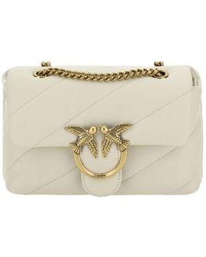 Pinko Love Mini Puff Shoulder Bag - Natural