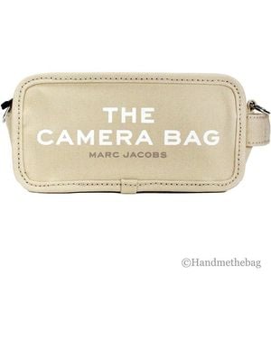 Marc Jacobs The Camera Bag Beige Canvas Crossbody Bag - White