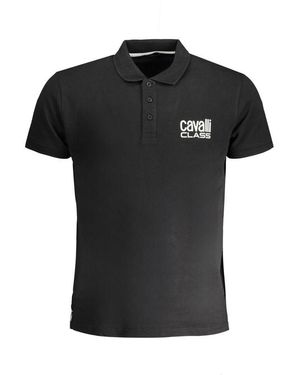 Roberto Cavalli Cotton Polo Shirt - Black