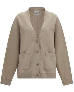 Isabel Marant Beige Cotton Cardigan - Natural