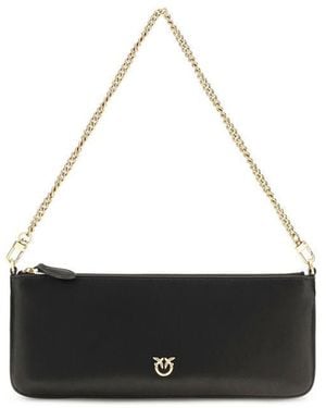 Pinko Black Calf Leather Bos Taurus Wallet