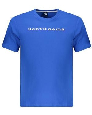 North Sails Blue Cotton Men T