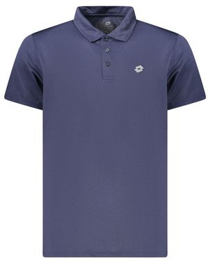 Lotto Leggenda Blue Polyester Men's Polo Shirt
