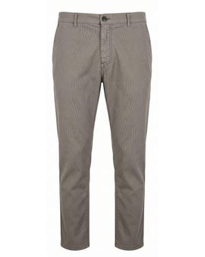 Trussardi Grey Cotton Men Trouser