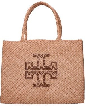 Tory Burch Pink Leather Shoulder Bag - Brown