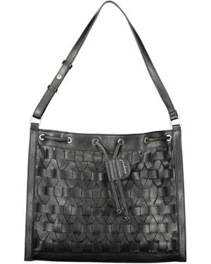Desigual Black Polyurethane Backpack