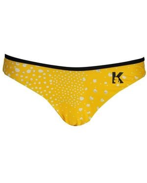 KARL LAGERFELD Giallo Poliammide Swim Brief - Yellow