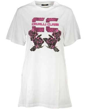 Roberto Cavalli Short Dresses - White