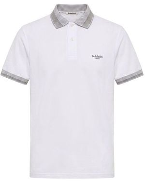 Baldinini White Cotton Men Polo