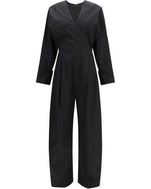 THE LATEST Black Cotton Jumpsuit