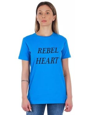 Frankie Morello Printed Tops & T-shirt - Blue